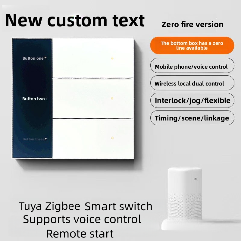 Smart Home Voice Control - Tuya Smart Screen Display Switch Zigbee
