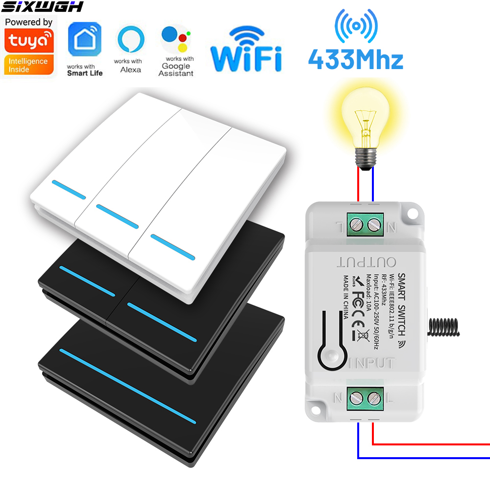 Smart Home Voice Control - Tuya WiFi Smart Switch Wireless Remote
