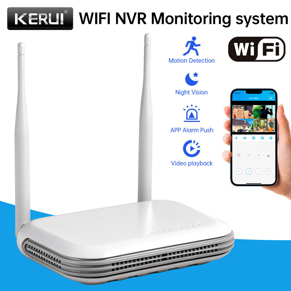 Smart Home Security System - KERUI Mini Network WIFI 8CH NVR