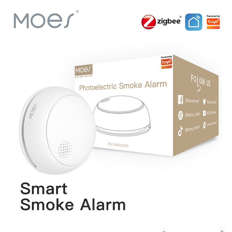 Smart Smoke Detector - MOES ZigBee Smart Wireless Smoke Detector