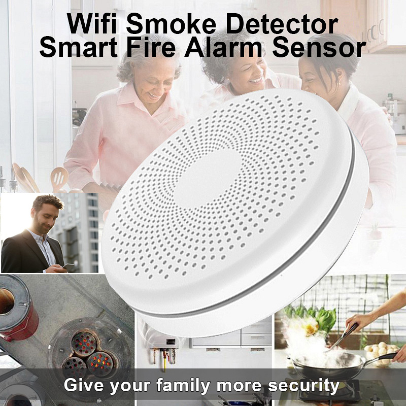 2 in 1 Version WiFi Tuya Smart - Smart Smoke Detector のレビューと価格
