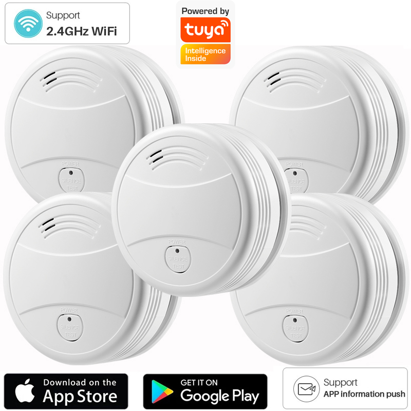 Independent 2.4G WiFi Smoke De - Smart Smoke Detector のレビューと価格
