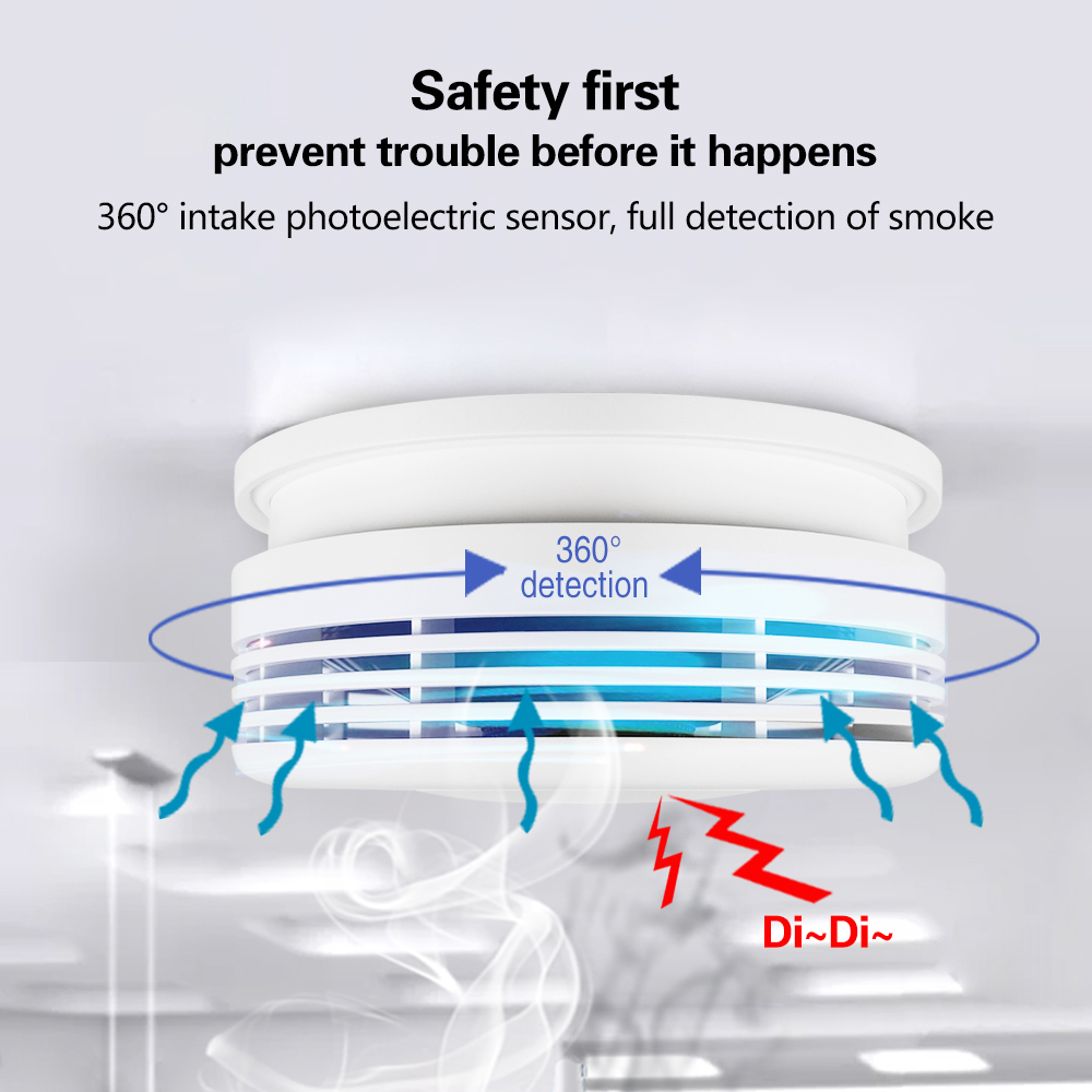 Independent 2.4G WiFi Smoke De - Smart Smoke Detector のレビューと価格