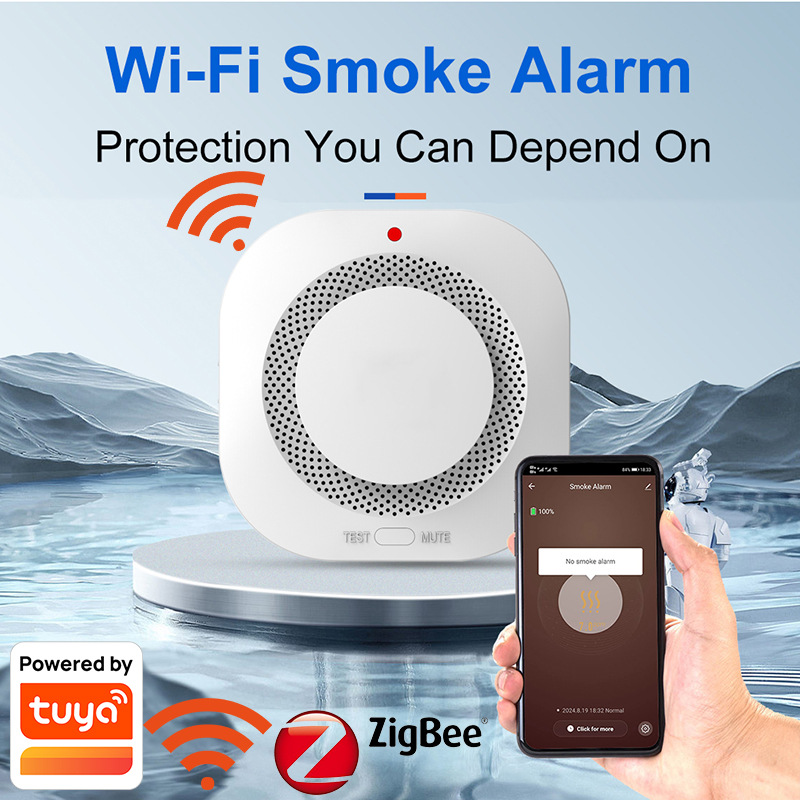Tuya WiFi Zigbee Smoke Alarm – - Smart Smoke Detector のレビューと価格