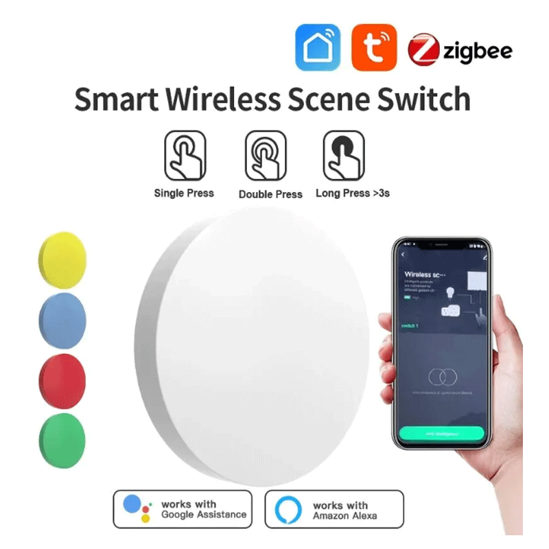 Tuya ZigBee Smart Wireless But - Smart Home Voice Control のレビューと価格