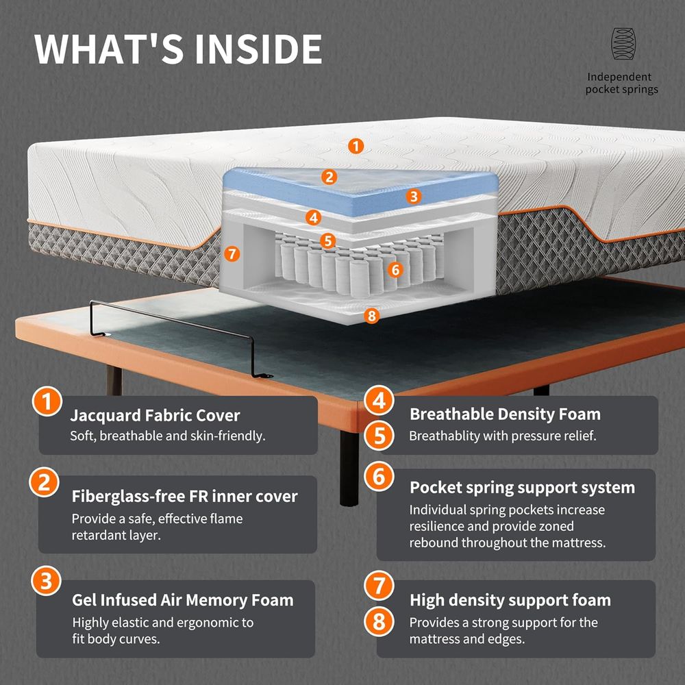Adjustable Twin XL Bed with 14 - Smart Home Xl のレビューと価格