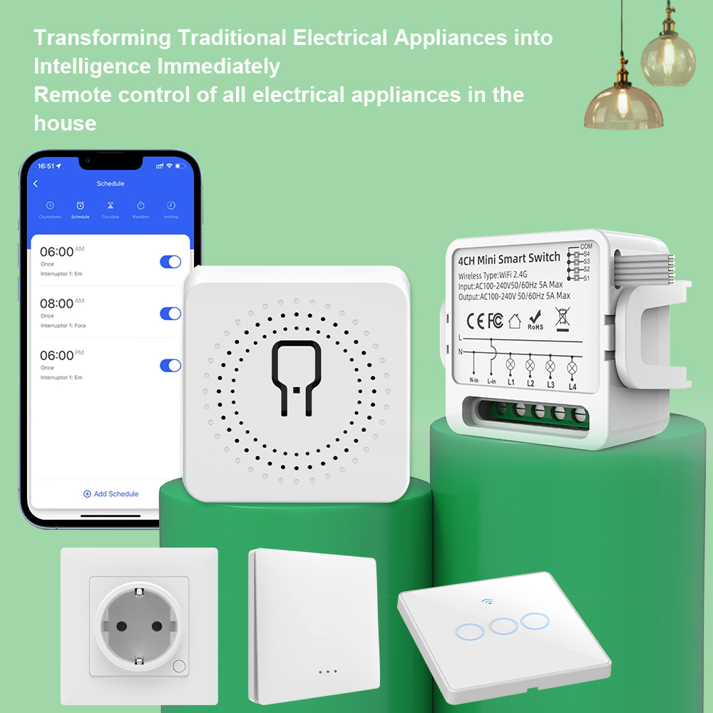 Tuya WiFi Smart Switch 1/2/3/4 - Smart Home Voice Control のレビューと価格