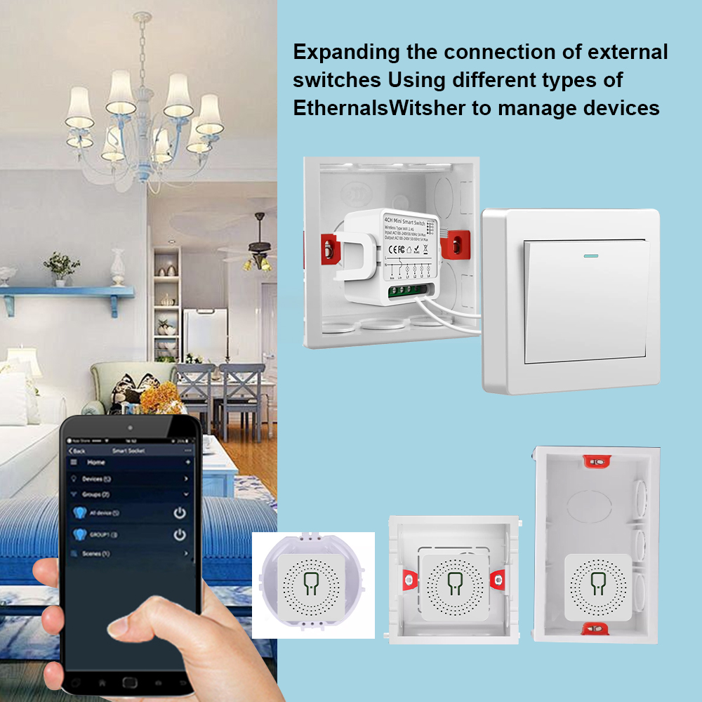 Tuya WiFi Smart Switch 1/2/3/4 - Smart Home Voice Control のレビューと価格