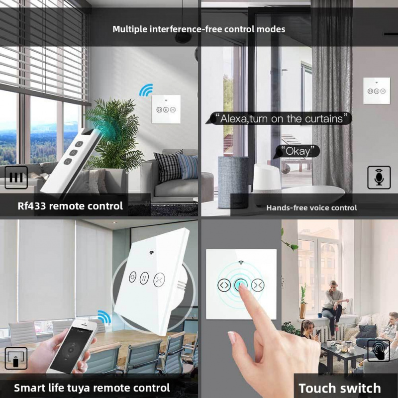 WiFi Curtain Switch - Tuya App - Curtain Motor のレビューと価格