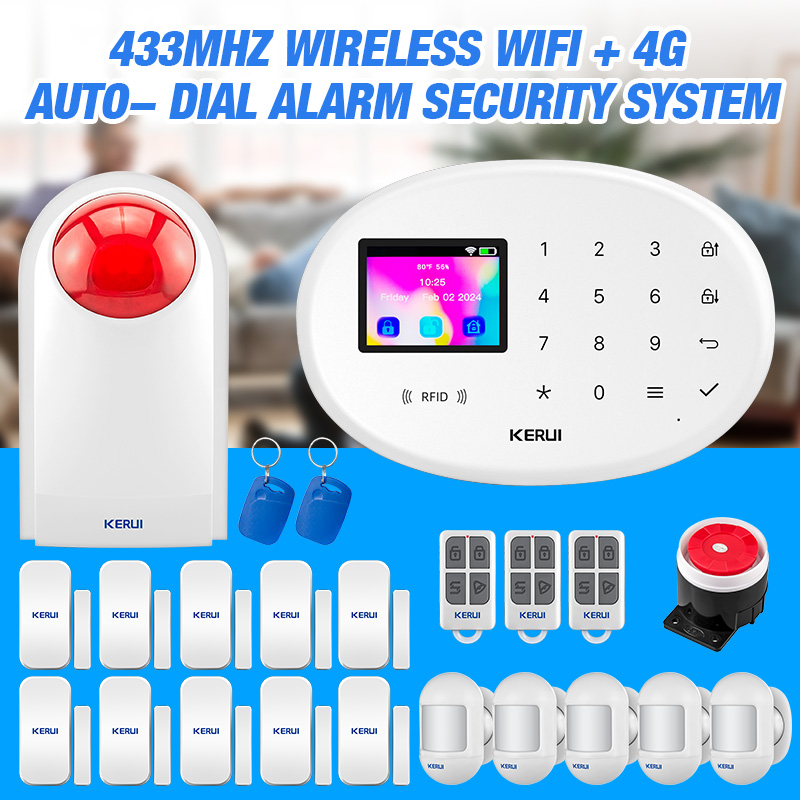 KERUI 4G Tuya Smart Alarm Syst - Smart Smoke Detector のレビューと価格