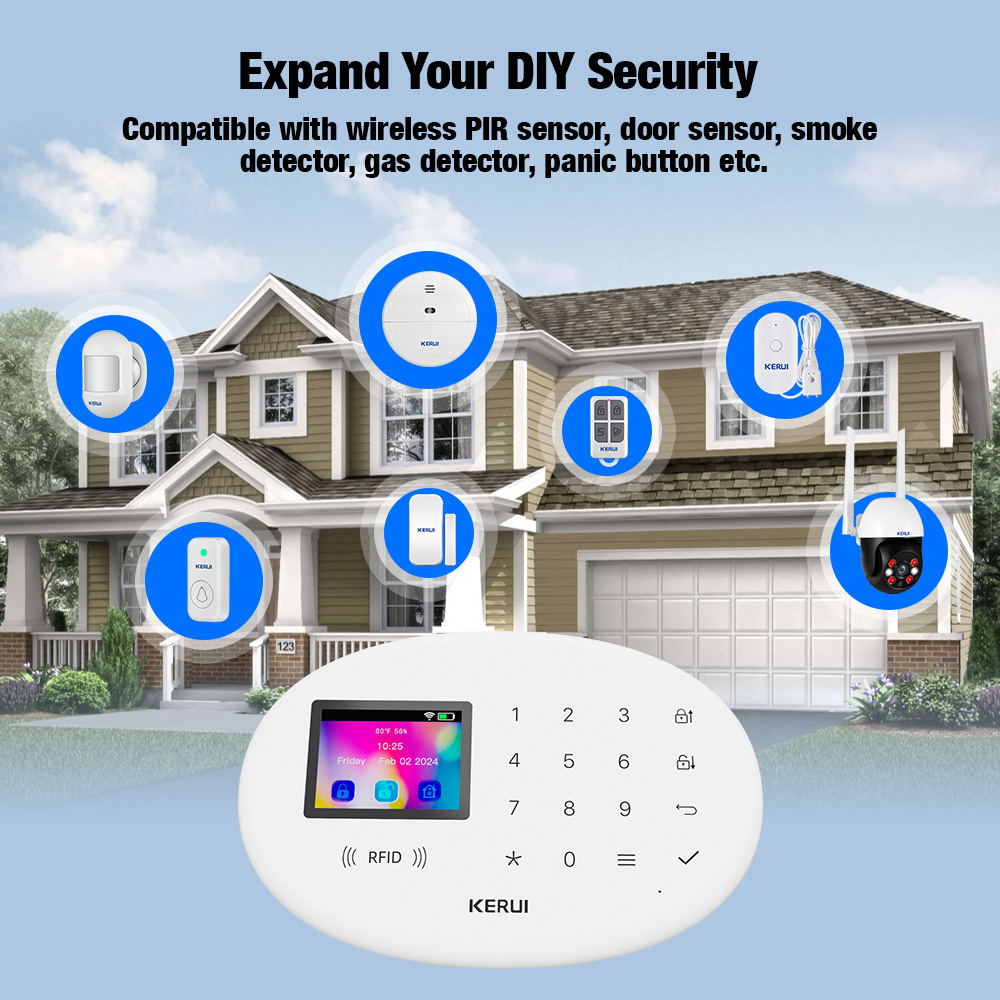 KERUI 4G Tuya Smart Alarm Syst - Smart Smoke Detector のレビューと価格