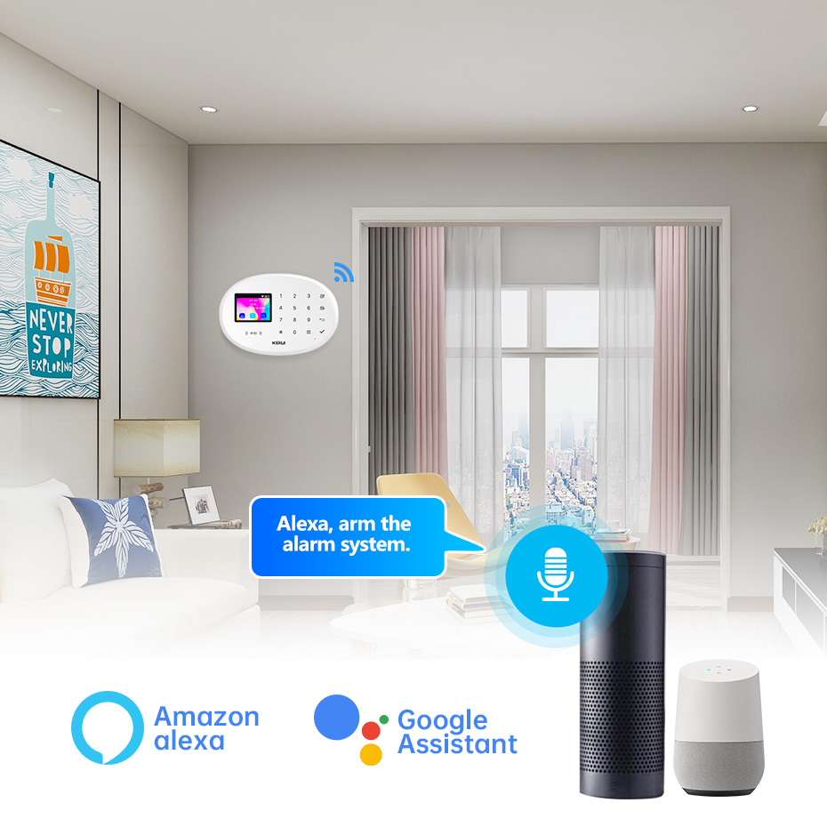 KERUI 4G Tuya Smart Alarm Syst - Smart Smoke Detector のレビューと価格