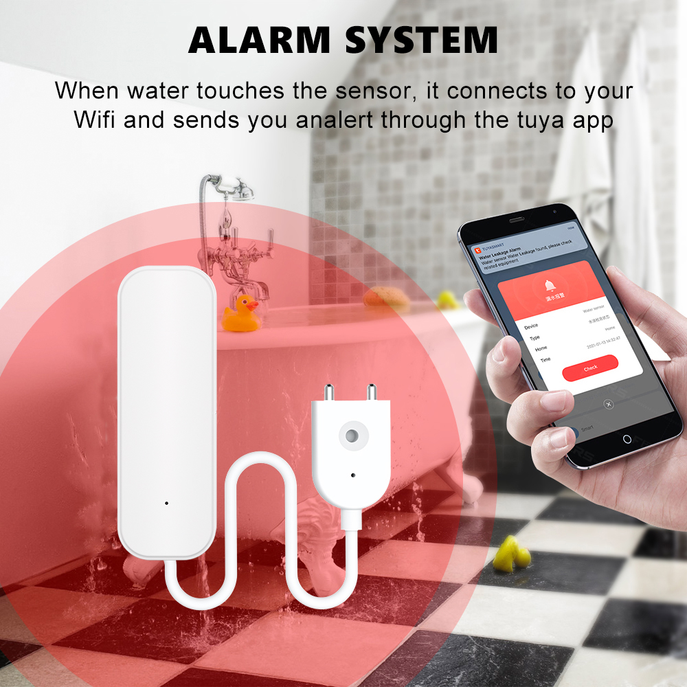 WiFi/Zigbee Water Sensor Tuya  - Smart Home Security System のレビューと価格
