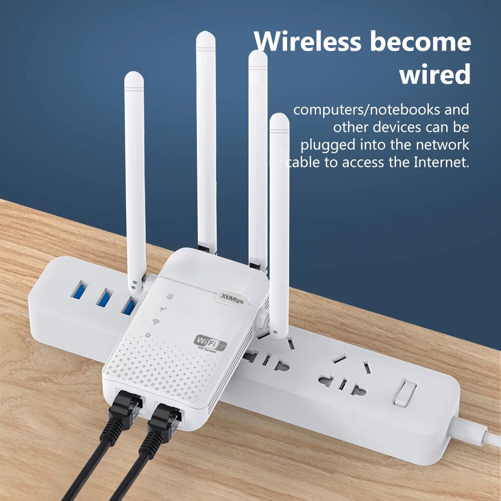 300Mbps Wireless WiFi Repeater - Smart Home Router のレビューと価格