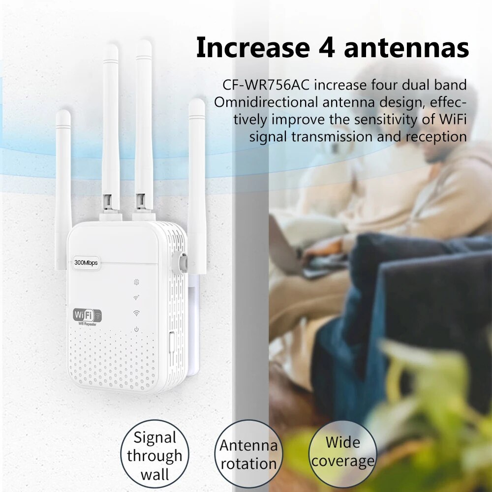 300Mbps Wireless WiFi Repeater - Smart Home Router のレビューと価格