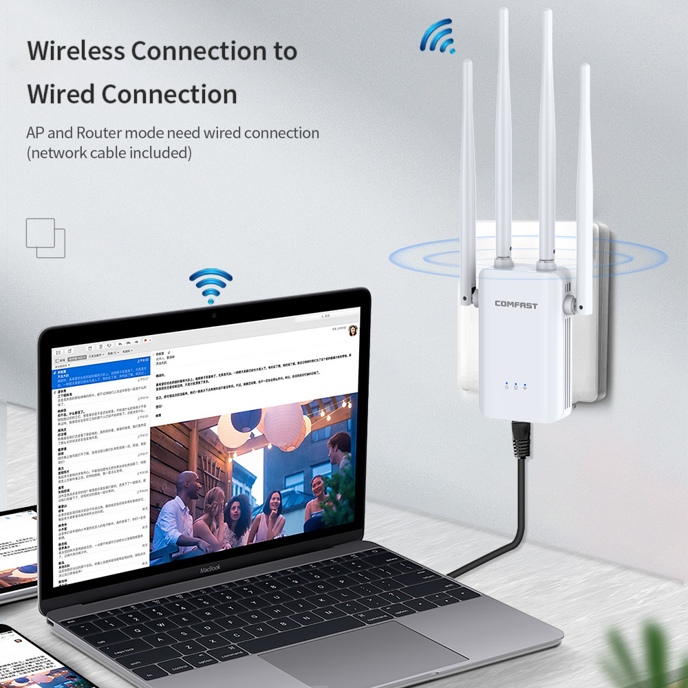 COMFAST 2G 300Mbps WIFI Repeat - Smart Home Router のレビューと価格