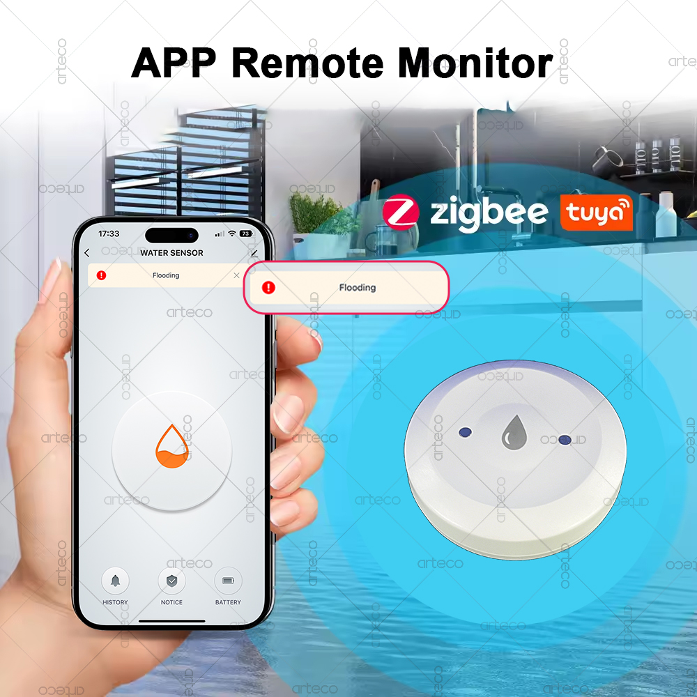 Tuya Smart Zigbee Water Sensor - Smart Home Gateway のレビューと価格