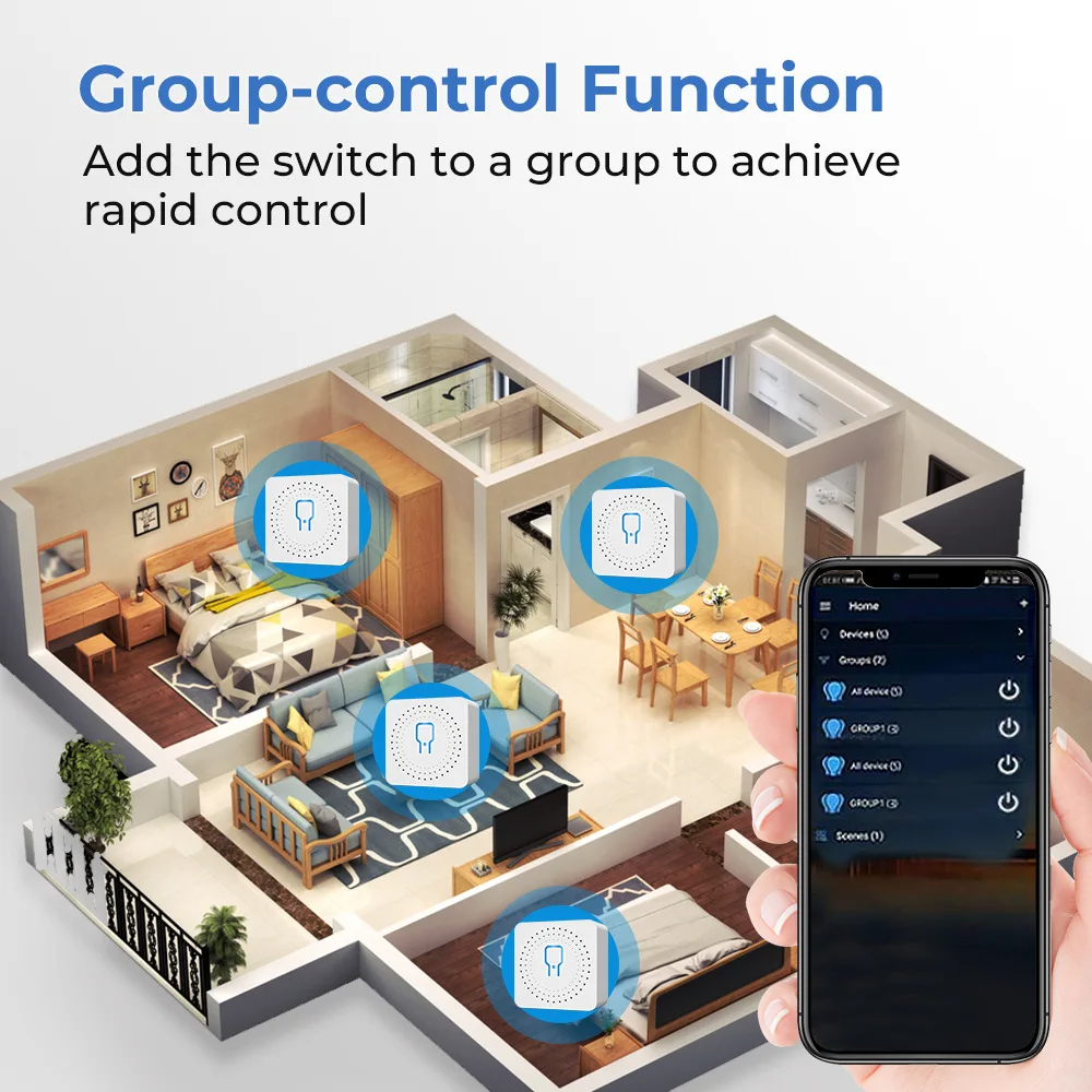 For Tuya Mini Smart WiFi Switc - Smart Home Voice Control のレビューと価格