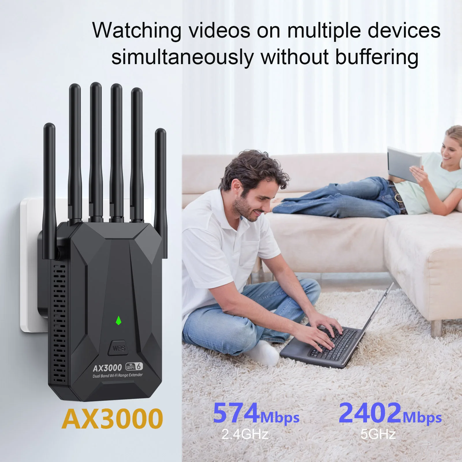 WiFi 6 AX3000 Wireless Repeate - Smart Home Router のレビューと価格