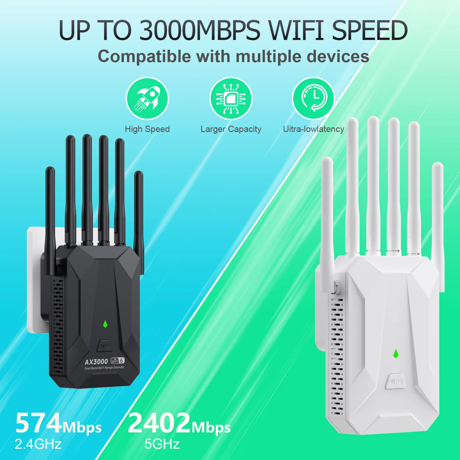 WiFi 6 AX3000 Wireless Repeate - Smart Home Router のレビューと価格