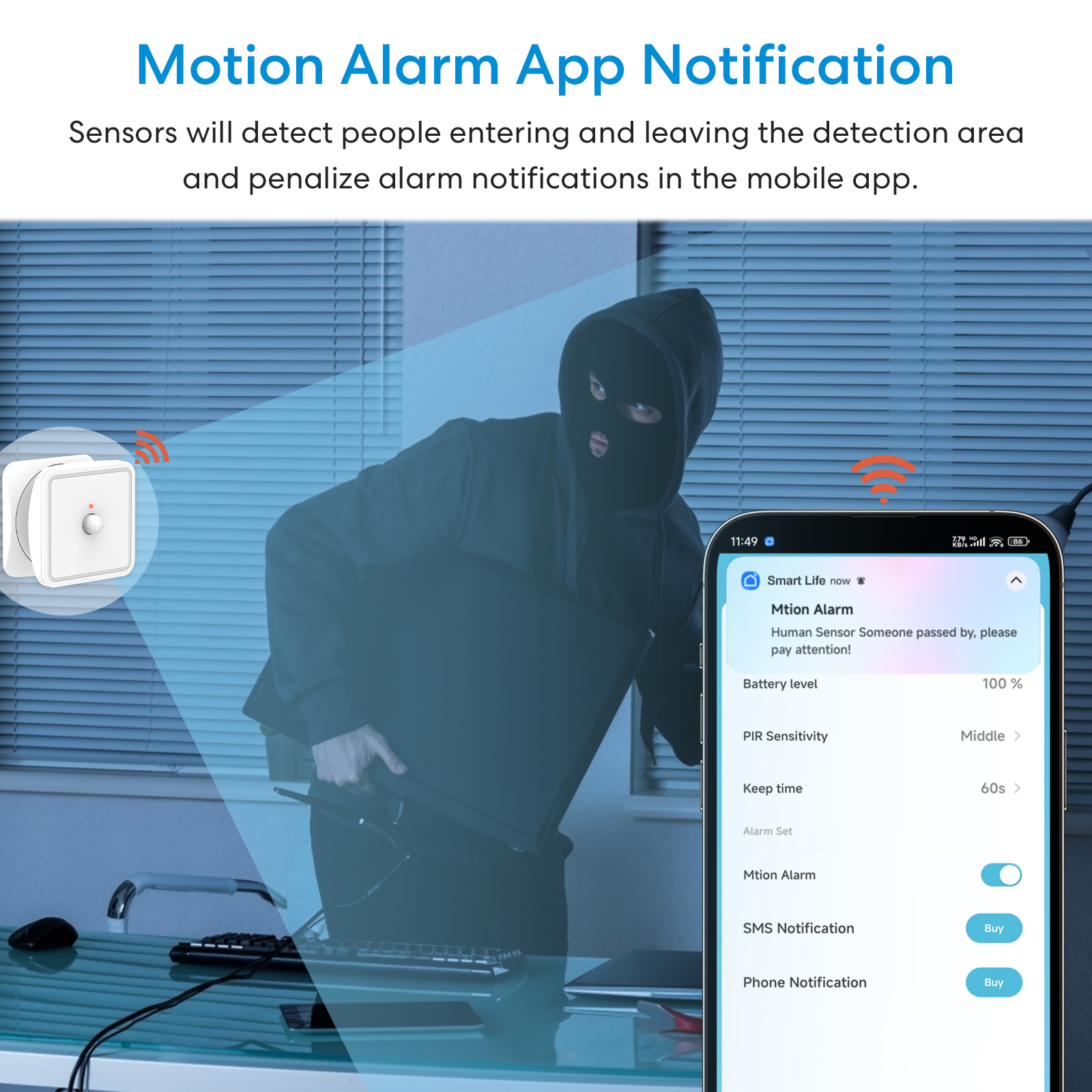 Tuya ZigBee Human Motion Senso - Smart Home Security System のレビューと価格