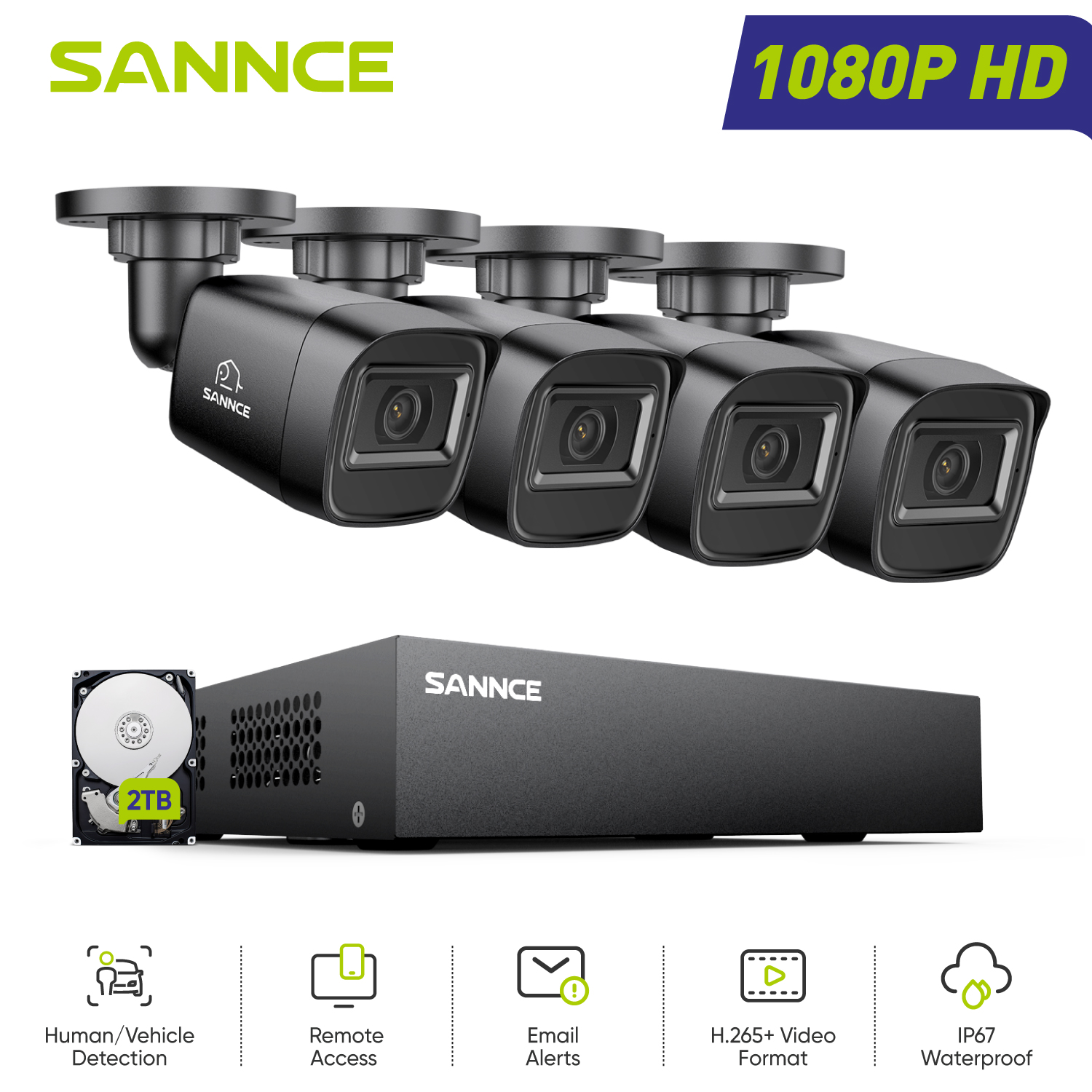 SANNCE 1080P Security Camera S - Smart Home Security System のレビューと価格