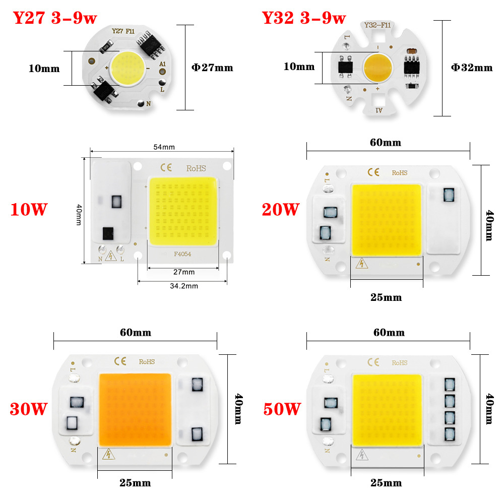 Cob Led Lamp Chip 10W 20W 30W  - Smart Bulb のレビューと価格