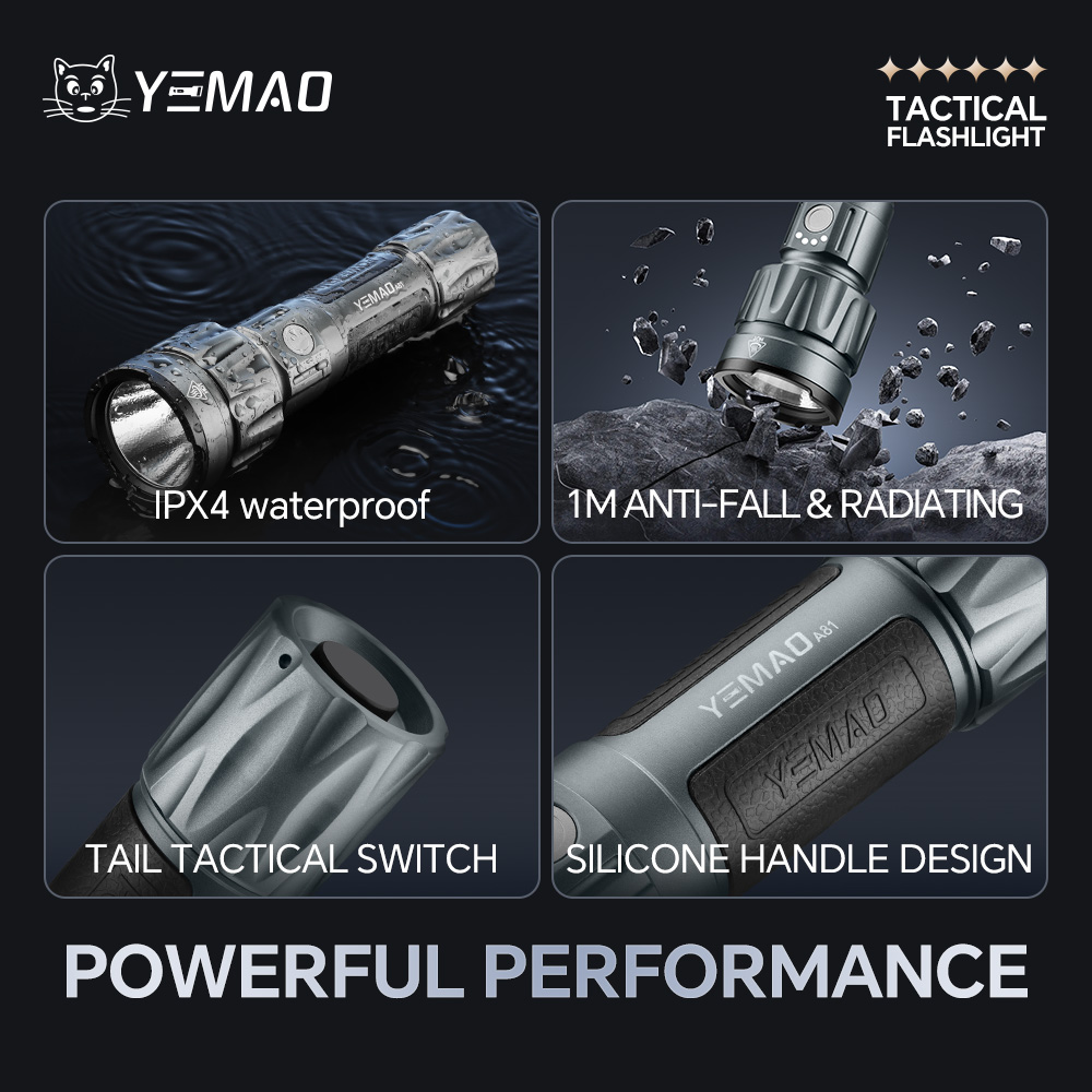 YEMAO-A81 6210LM Flashlight, U - Smart Bulb のレビューと価格