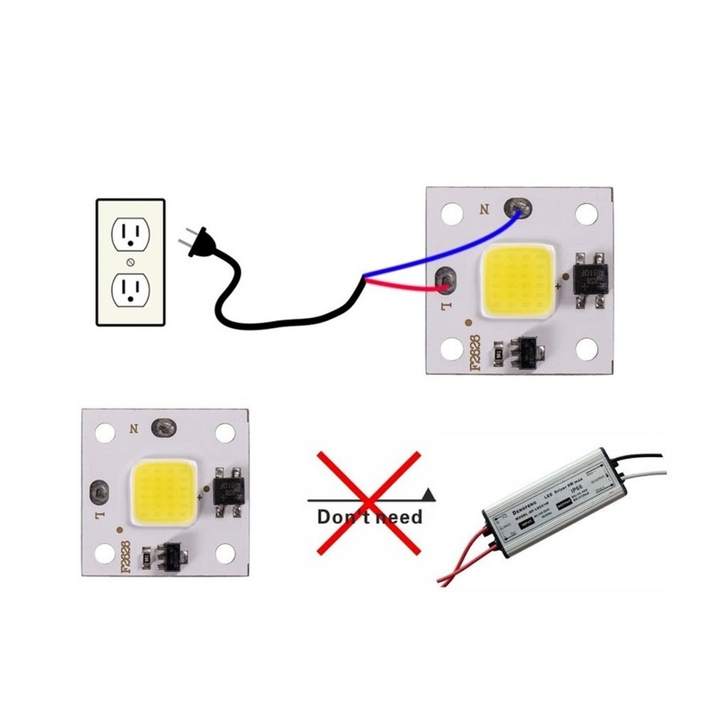 10W COB module 220V LED Chip D - Smart Bulb のレビューと価格