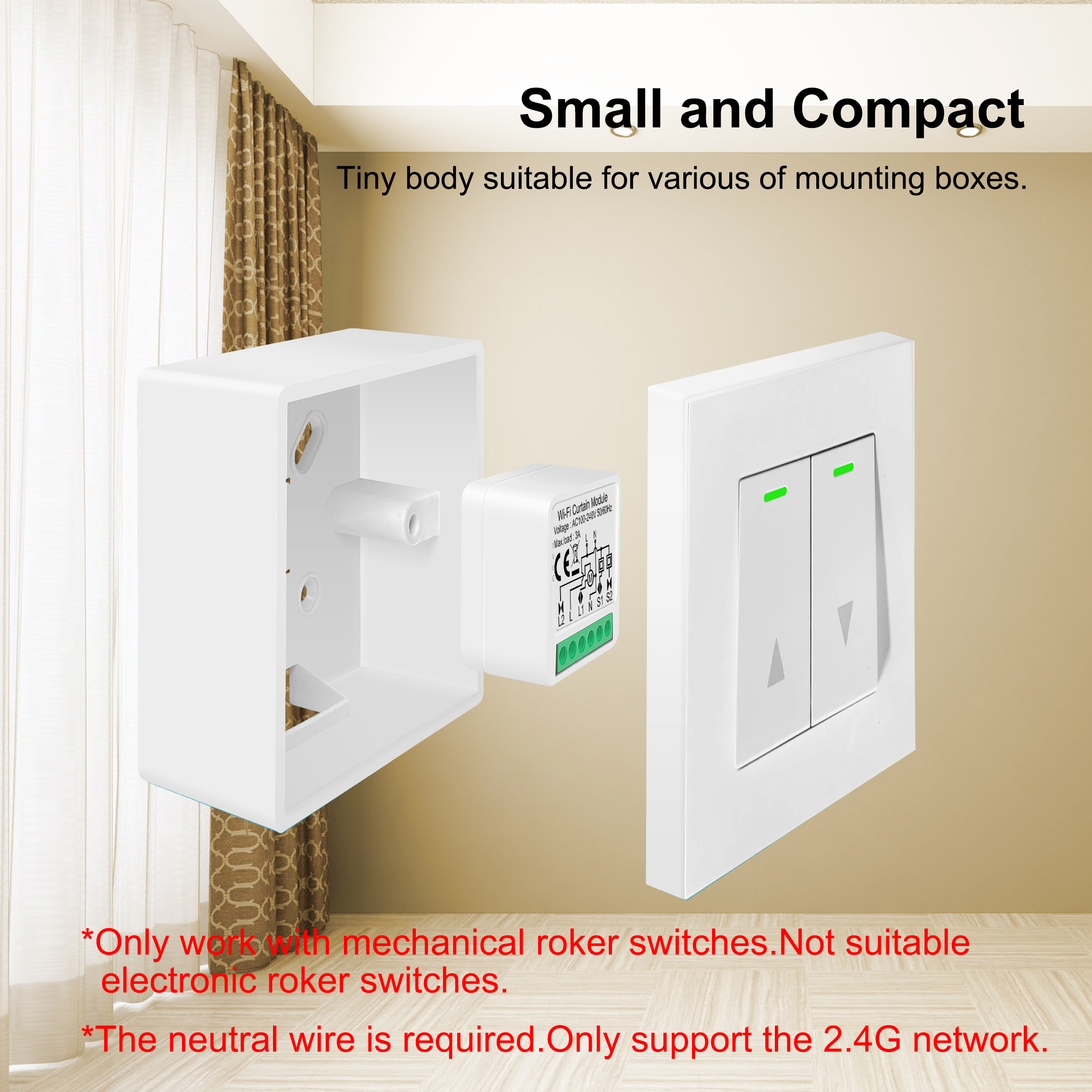 GIRIER Tuya Smart Wifi Curtain - Curtain Motor のレビューと価格