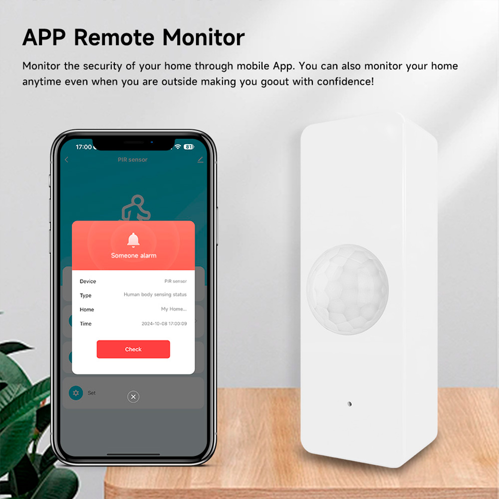 WiFi Smart PIR Motion Sensor T - Smart Home Security System のレビューと価格