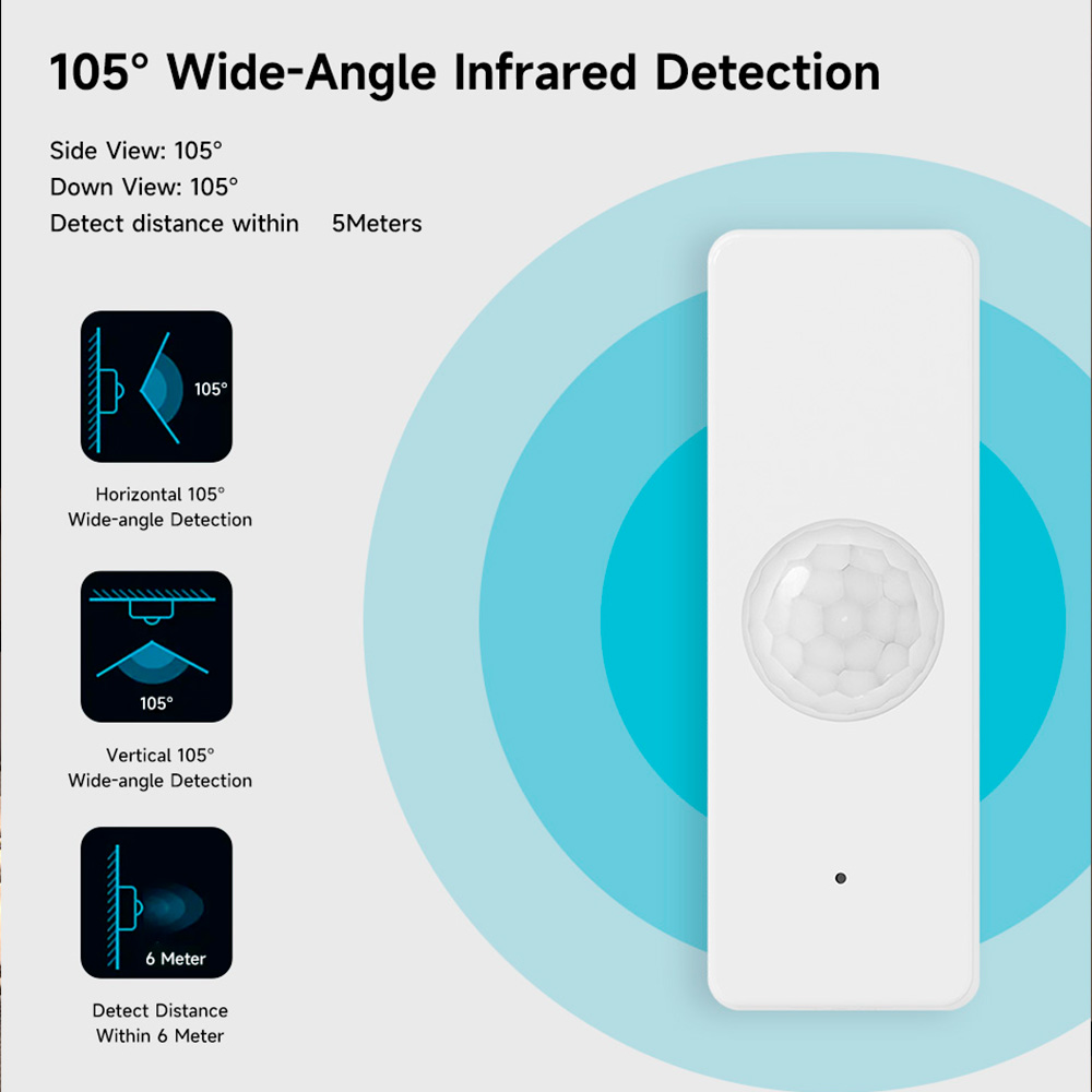 WiFi Smart PIR Motion Sensor T - Smart Home Security System のレビューと価格