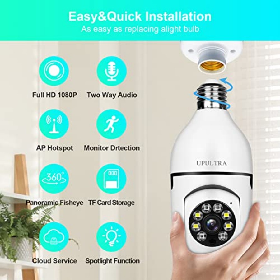 Light Bulb 1080P Security Wire - Smart Bulb のレビューと価格