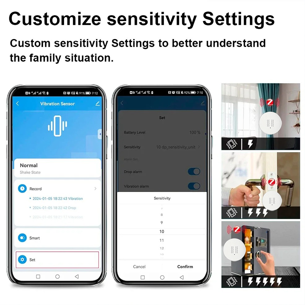 Tuya ZigBee Smart Vibration &  - Smart Home Security System のレビューと価格