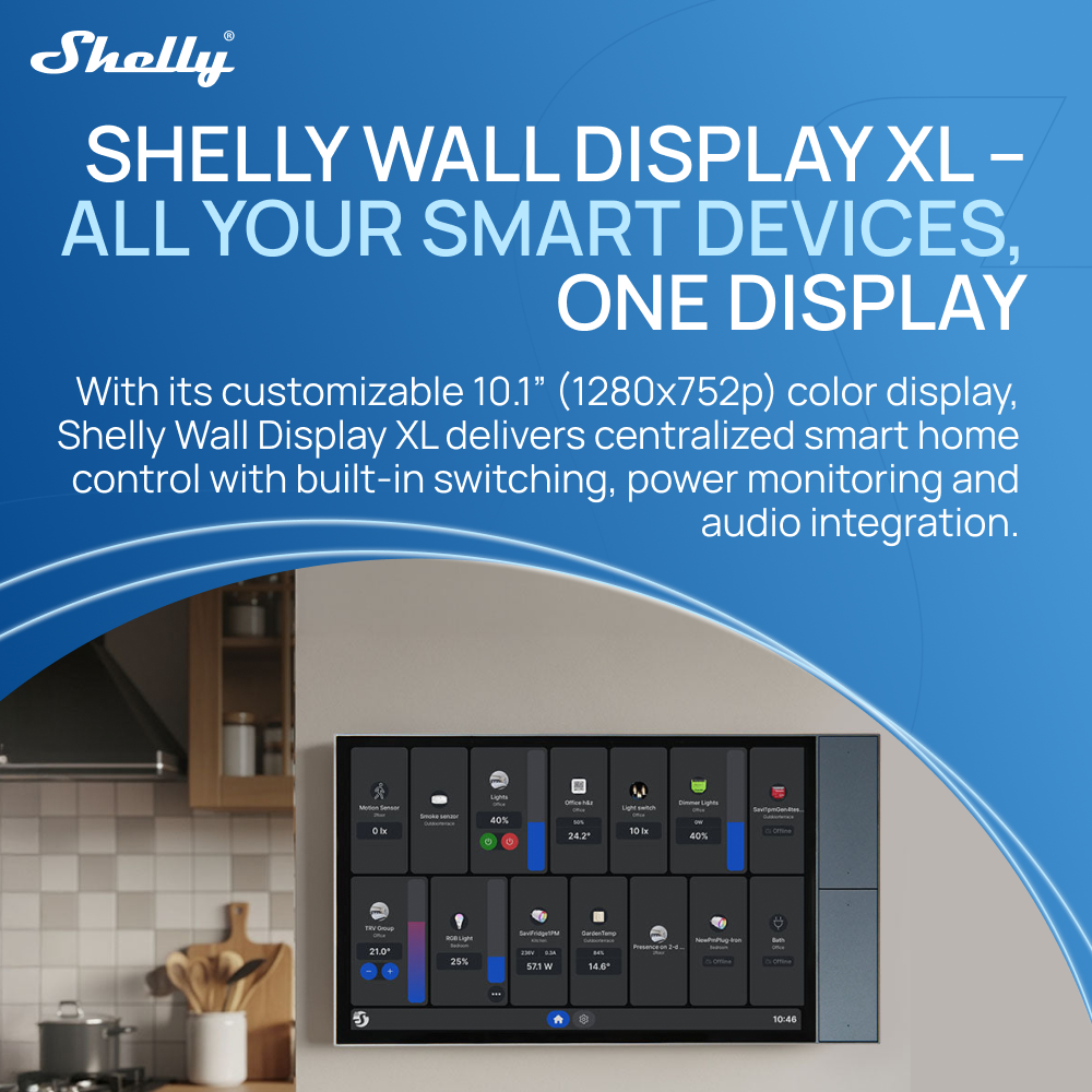 Shelly Wall Display XL Smart H - Smart Home Xl のレビューと価格