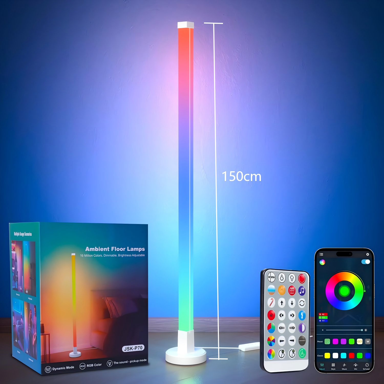 Corner Floor Lamp Smart RGB Co - Smart Bulb のレビューと価格