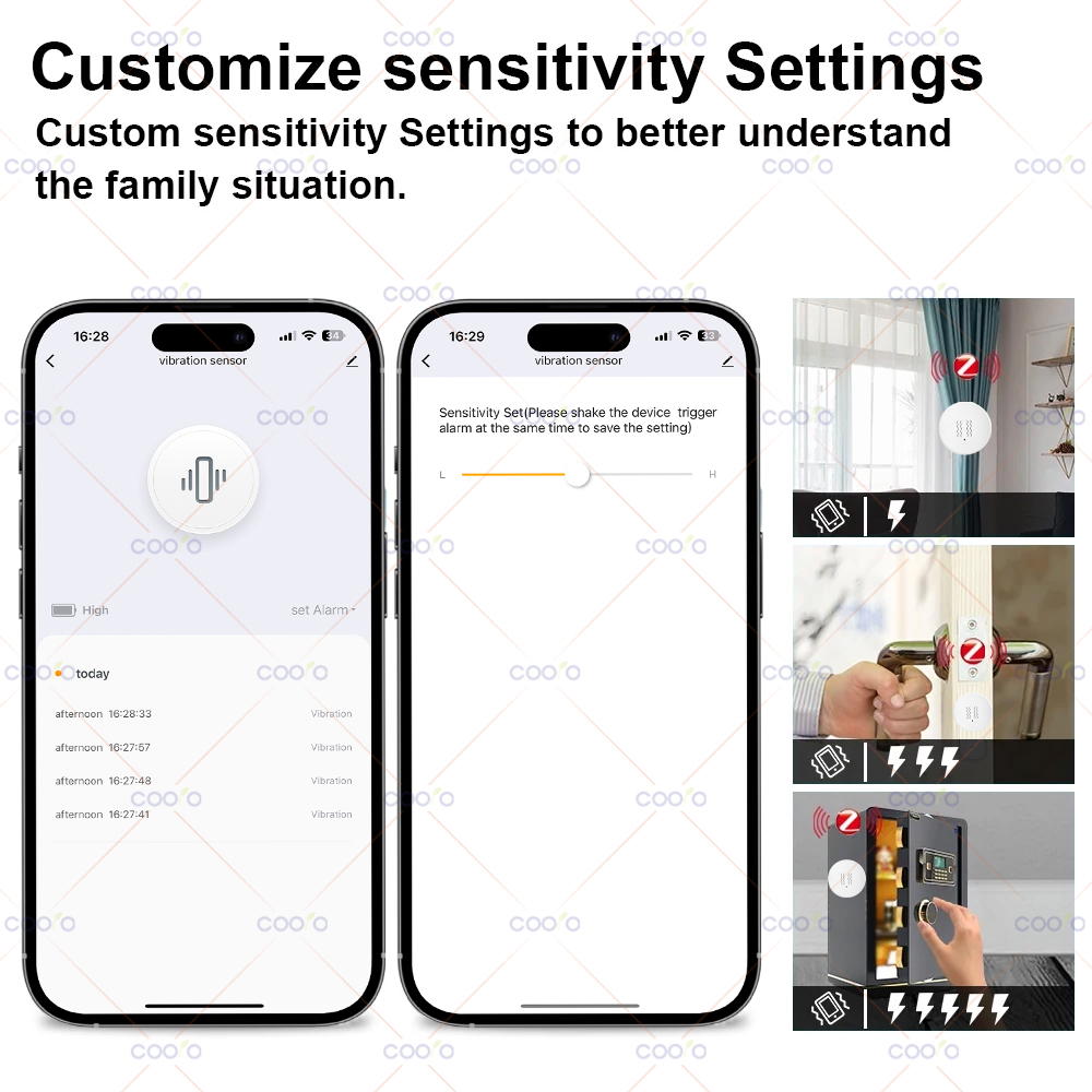 ZigBee Tuya Smart Vibration Se - Smart Home Security System のレビューと価格