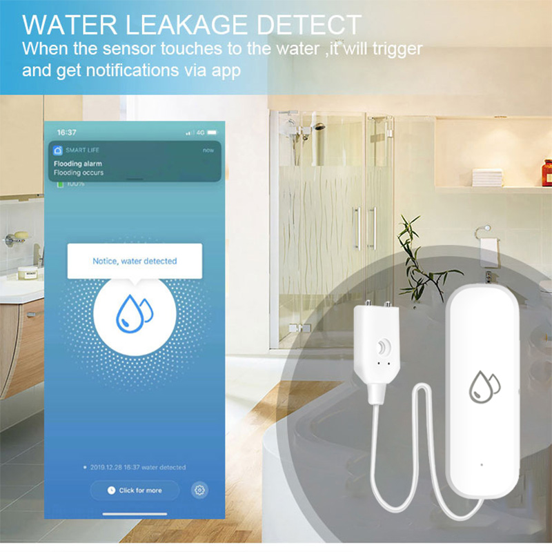 Zigbee Water Sensor Tuya Smart - Smart Home Security System のレビューと価格
