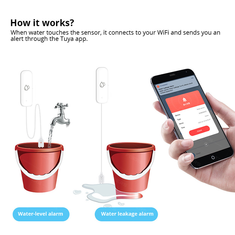 Zigbee Water Sensor Tuya Smart - Smart Home Security System のレビューと価格