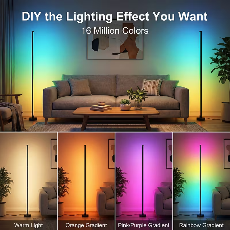 Smart RGB LED Corner Floor Lam - Smart Bulb のレビューと価格
