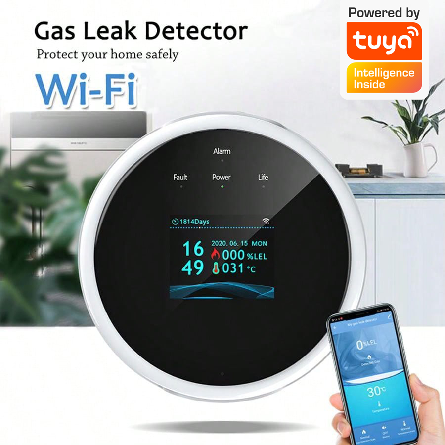2.4G WiFi Gas Alarm Sensor Com - Smart Home Security System のレビューと価格