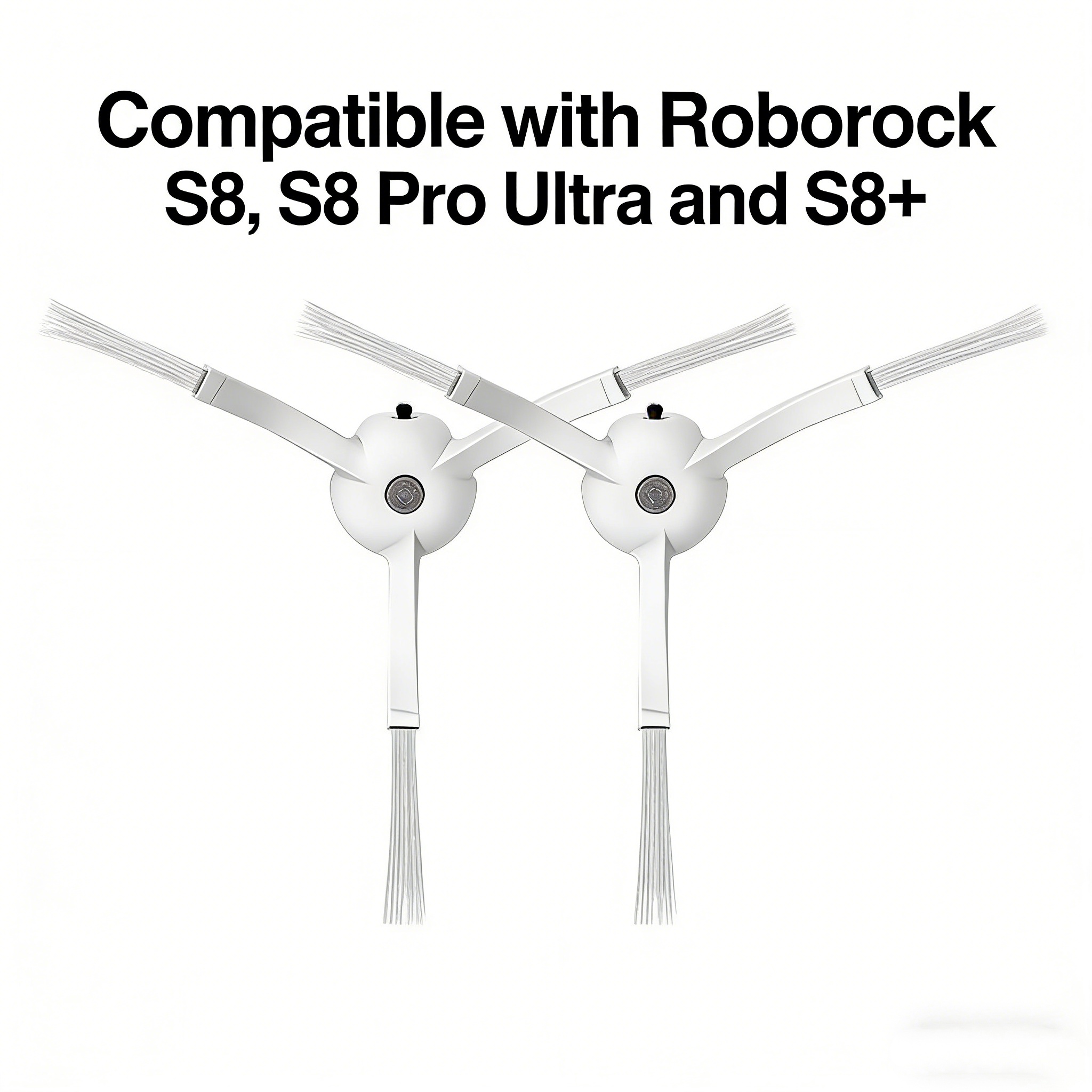 2Pcs White Side Brushes Replac - Robot Vacuum のレビューと価格