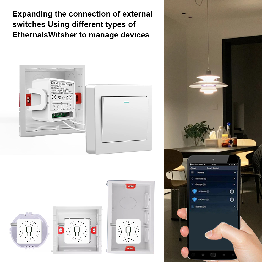 2 Way Tuya smart swtich 2Gang  - Smart Home Voice Control のレビューと価格