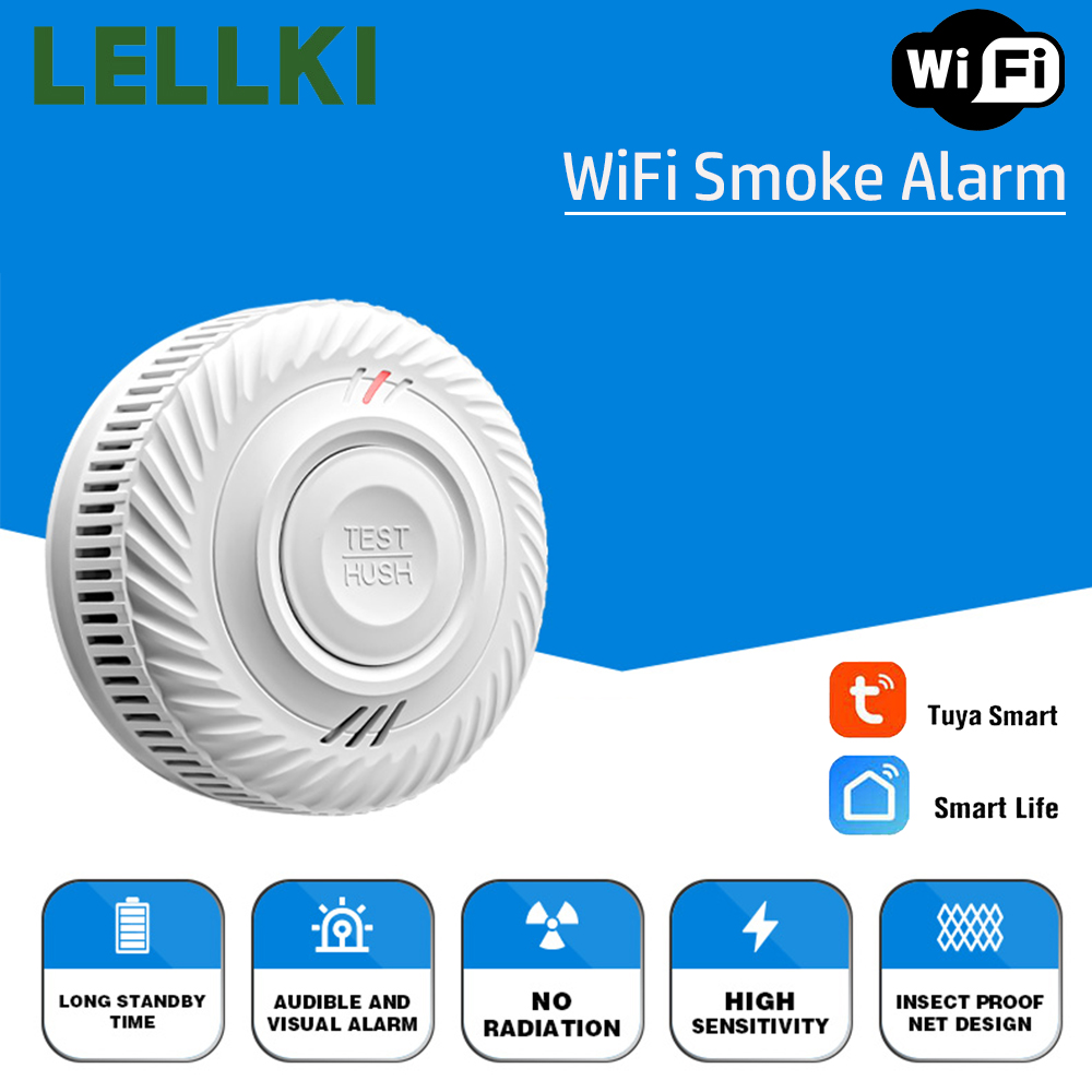 LELLKI WiFi Smoke Detector Lon - Smart Smoke Detector のレビューと価格