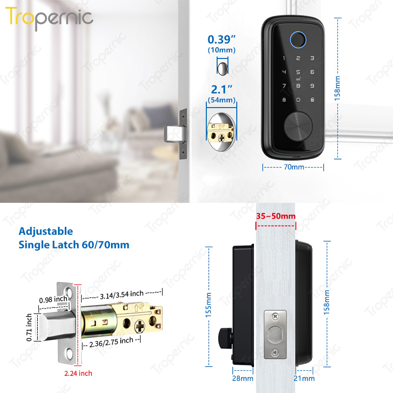 Tuya Zigbee Door Deadbolt Lock - Smart Home Gateway のレビューと価格