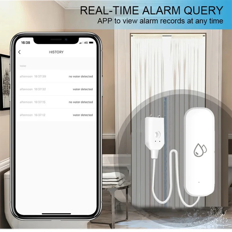 Smart Home Zigbee Water Leak D - Smart Home Security System のレビューと価格
