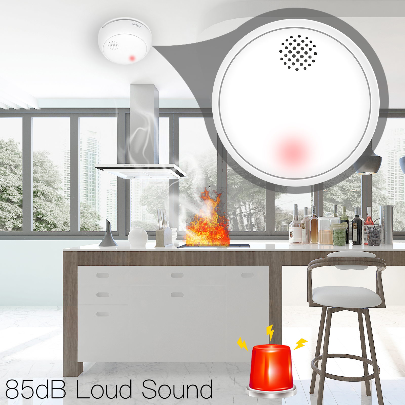 MOES ZigBee Smart Smoke Alarm  - Smart Smoke Detector のレビューと価格