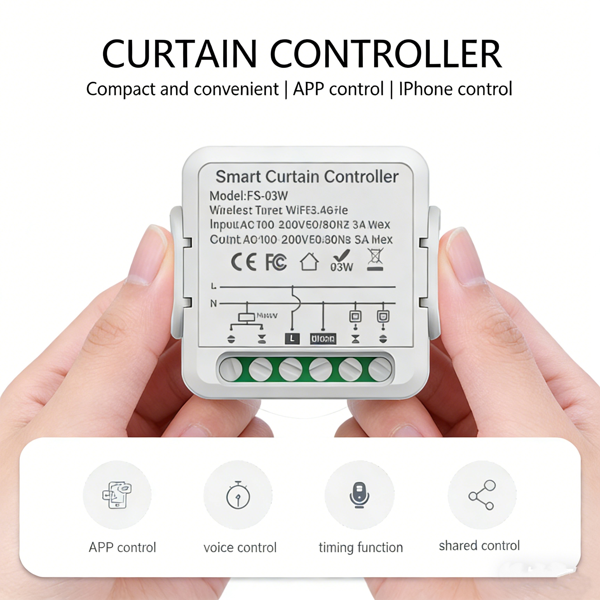 Tuya WiFi Curtain Switch Modul - Curtain Motor のレビューと価格