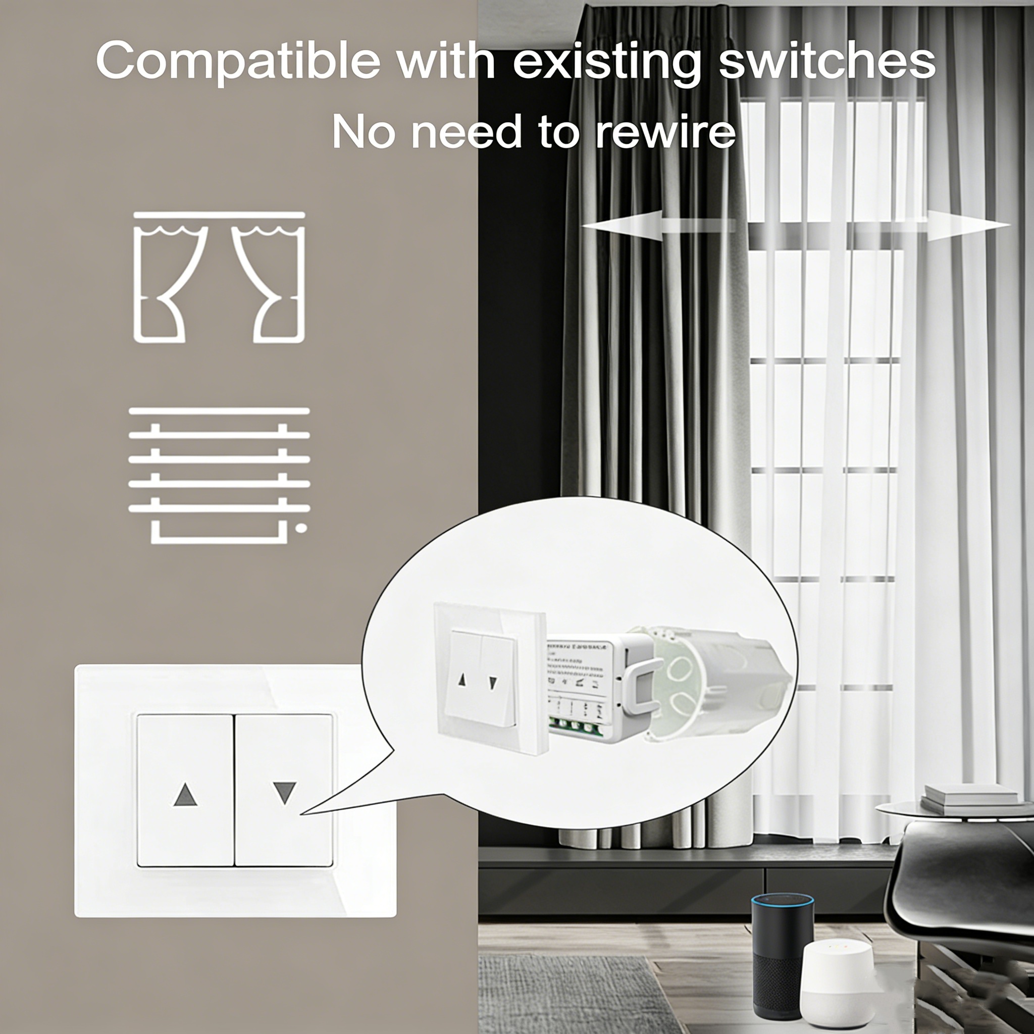 Tuya WiFi Curtain Switch Modul - Curtain Motor のレビューと価格