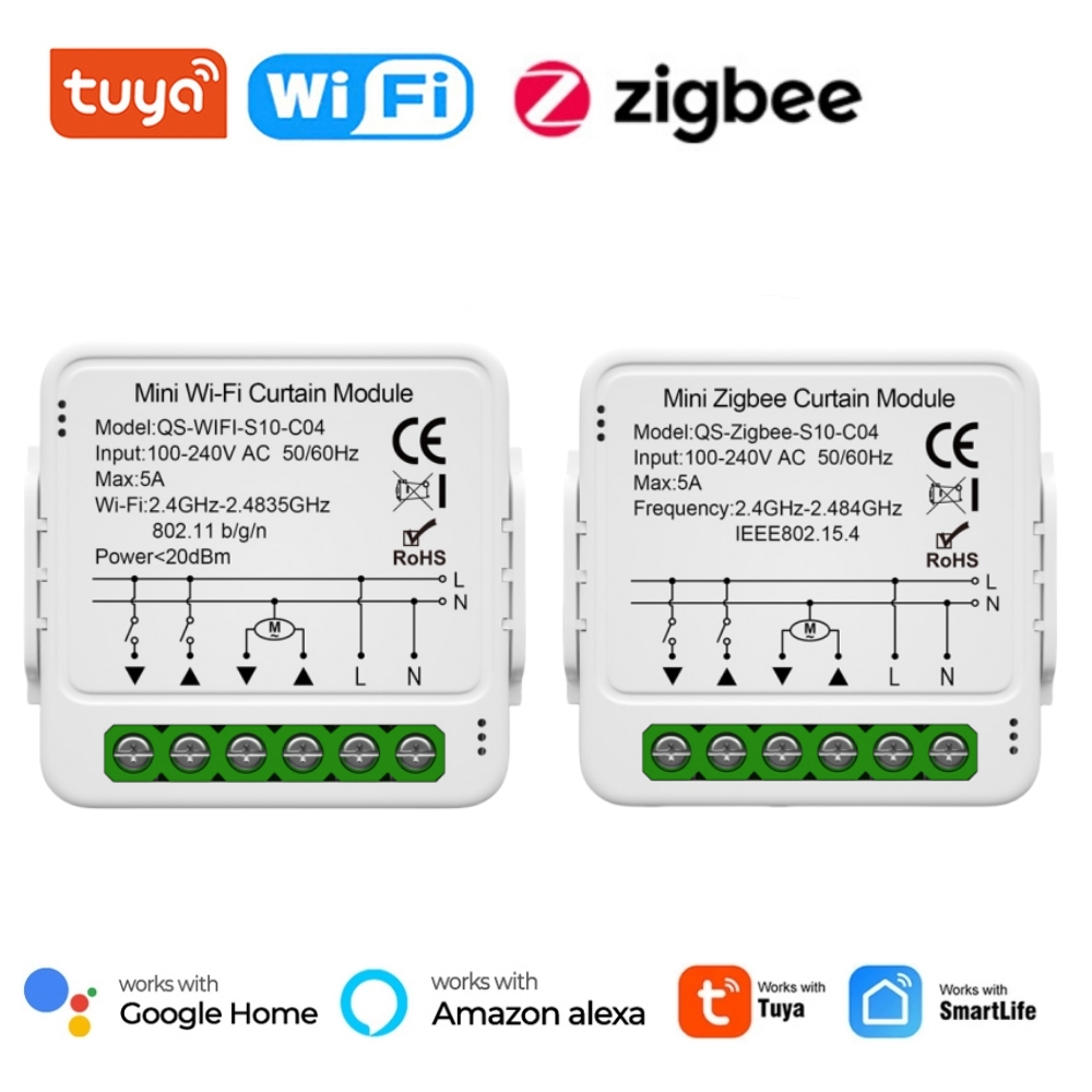 Tuya WiFi Zigbee Smart Curtain - Curtain Motor のレビューと価格